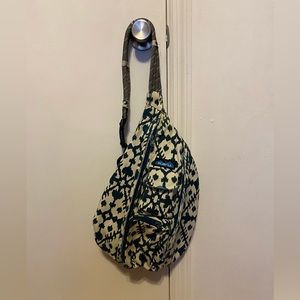 Kavu dark green and white crossbody bag